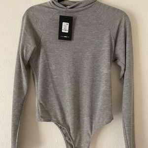 Fashionnova - Let’s Get It Bodysuit, Heather Grey